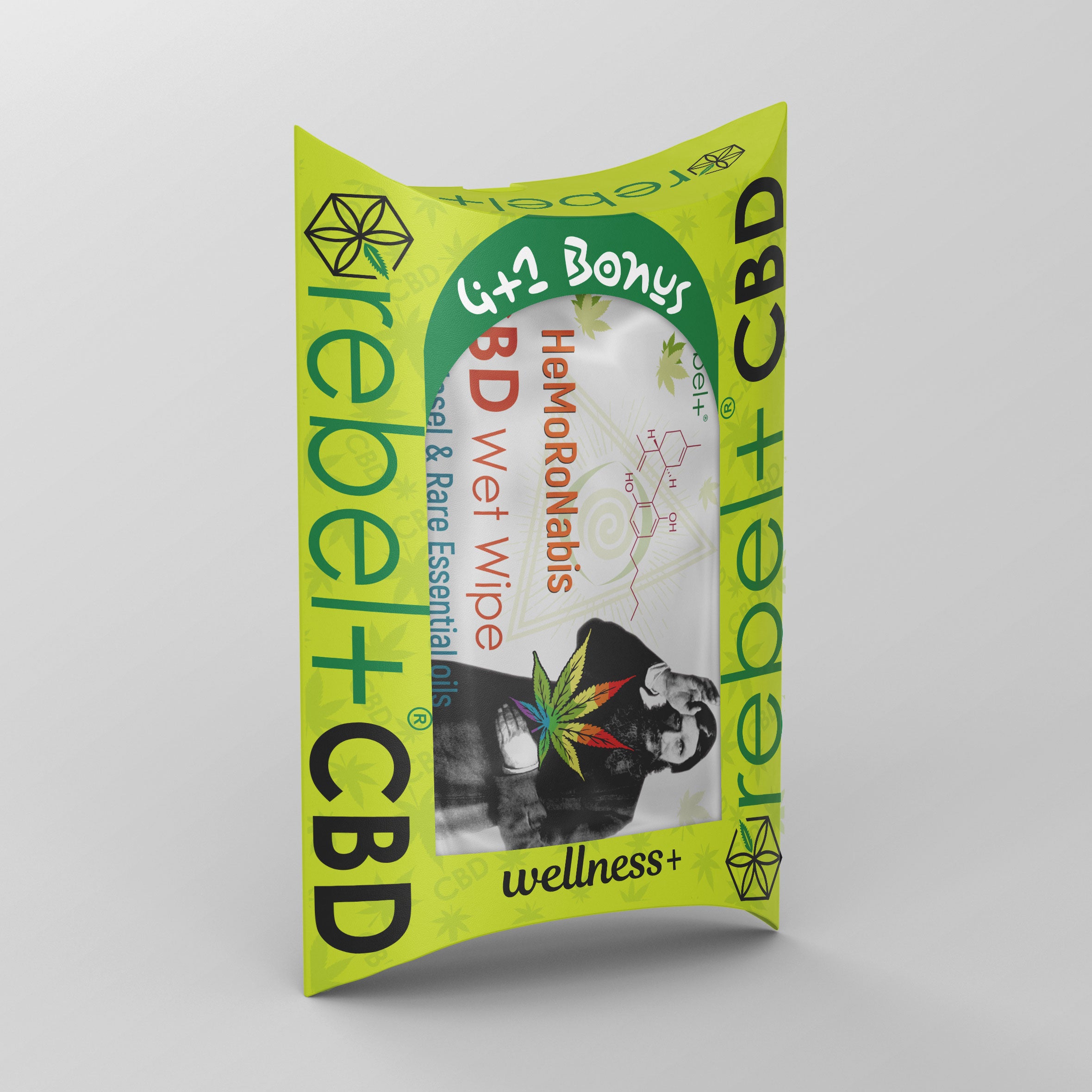 CBD & Witch Hazel & Rare Essential oils 4+1 Wet Wipe image 0