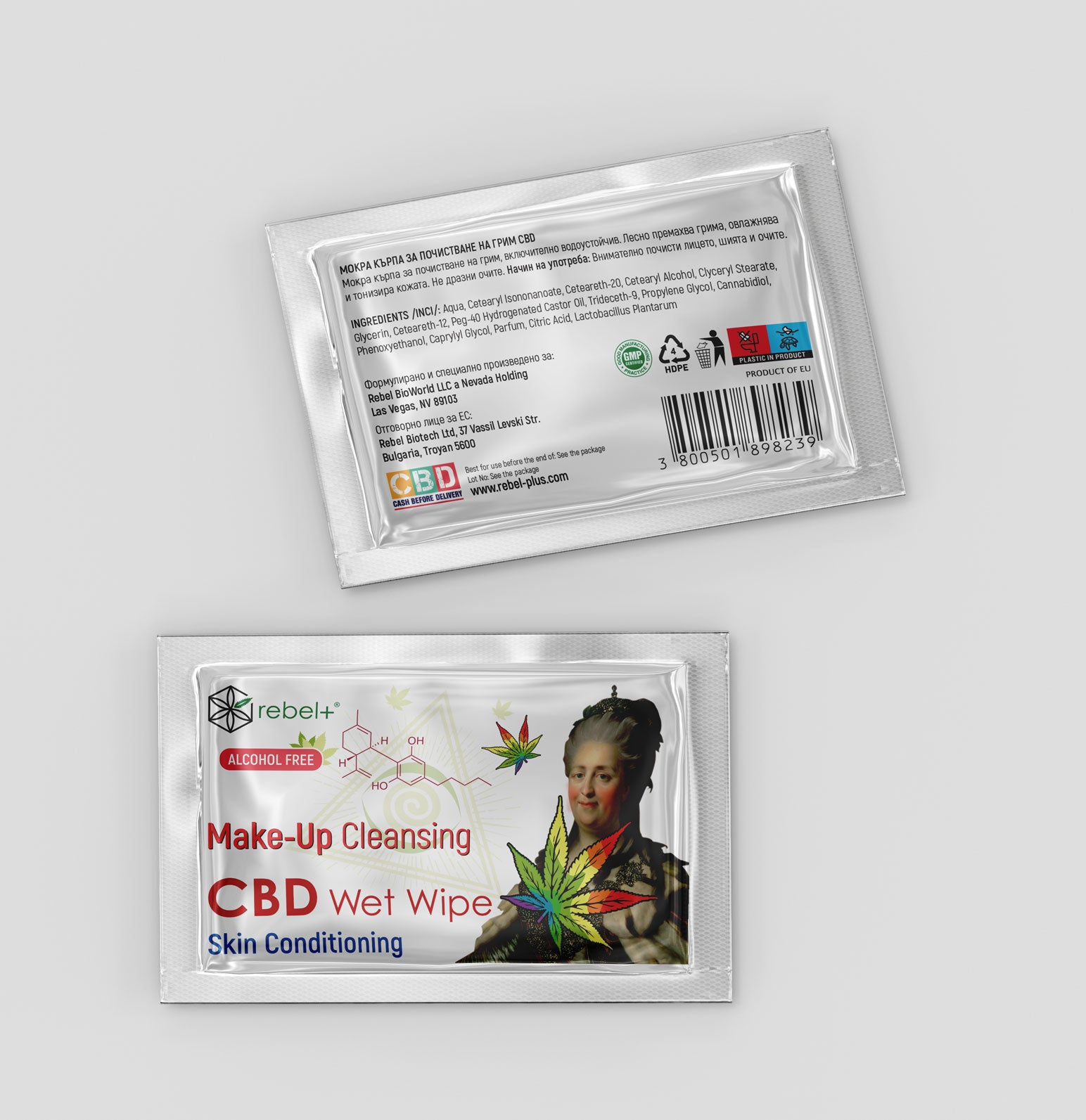 CBD Make-Up Cleansing 4+1 Wet Wipe image 1