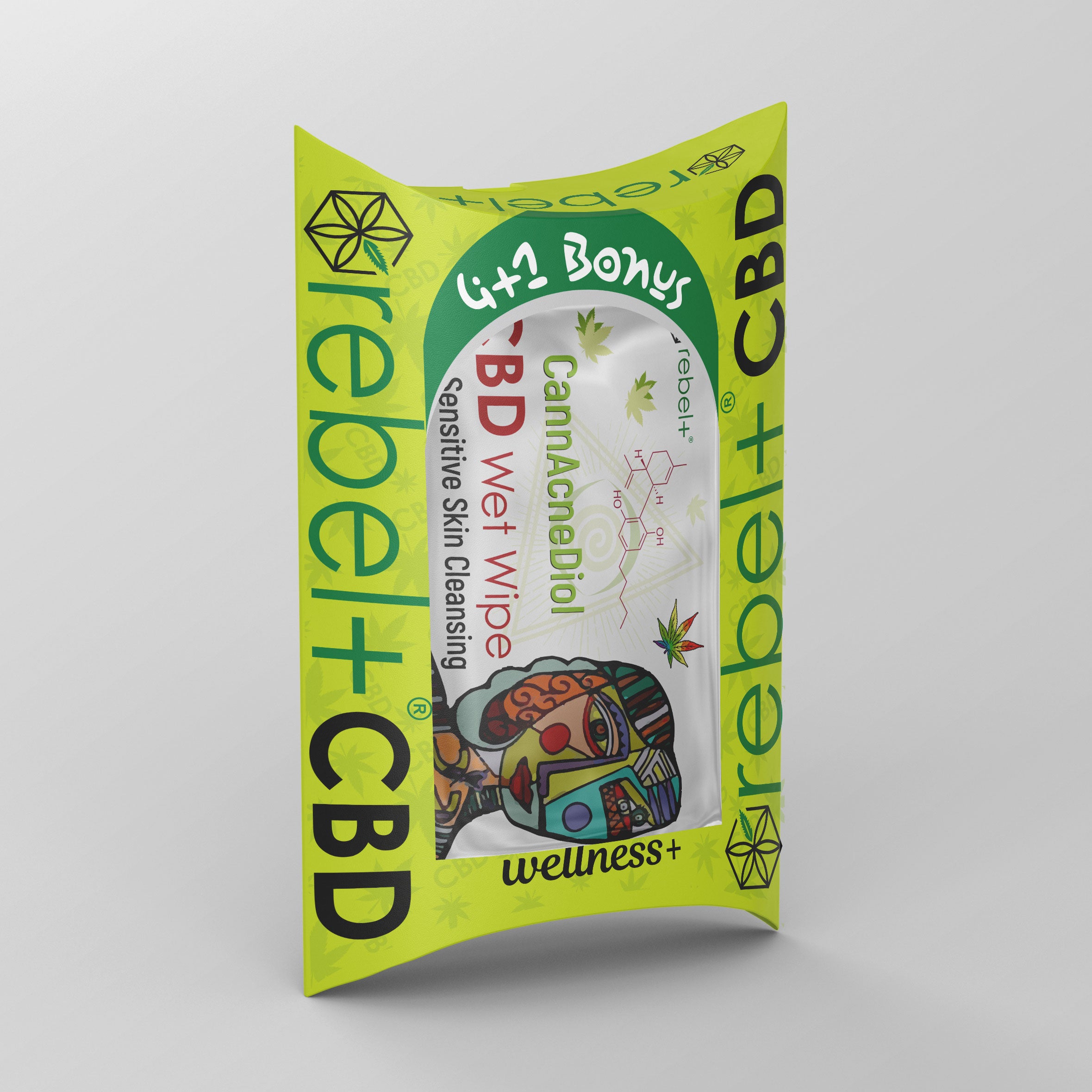 CBD Cleansing 4+1 Wet Wipe for Oily and Sensitive Skin image 0